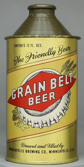 Grain Belt Beer Cone Top Can
