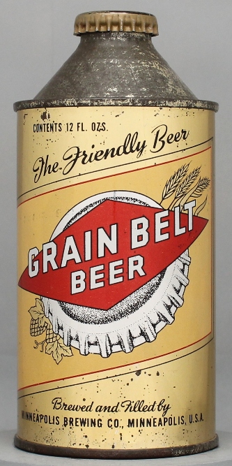 Grain Belt Beer Cone Top Can
