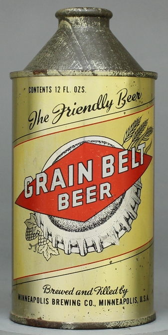 Grain Belt Beer Cone Top Can