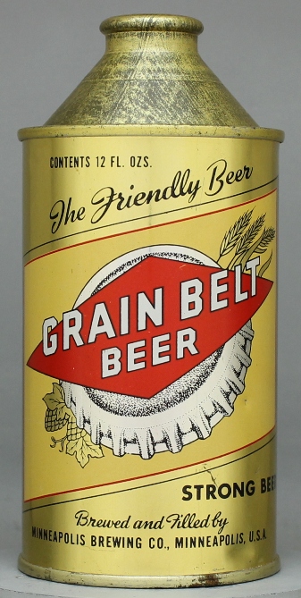 Grain Belt Beer Cone Top Can