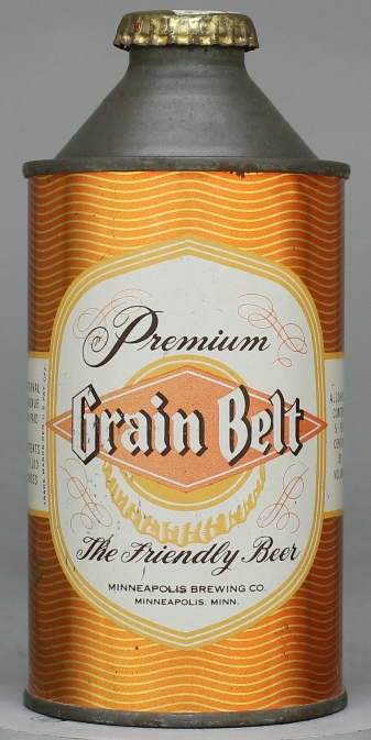 Grain Belt Premium Friendly Beer Cone Top Can