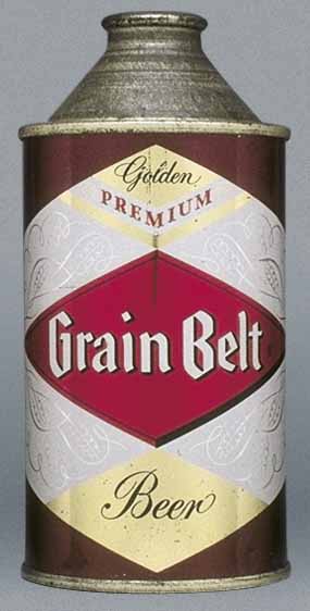 Grain Belt Golden Beer Cone Top Can