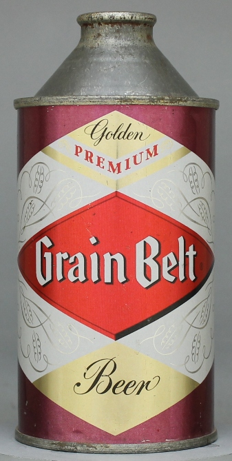Grain Belt Golden Beer Cone Top Can