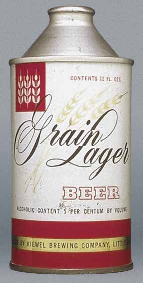 Grain Lager Beer Cone Top Can