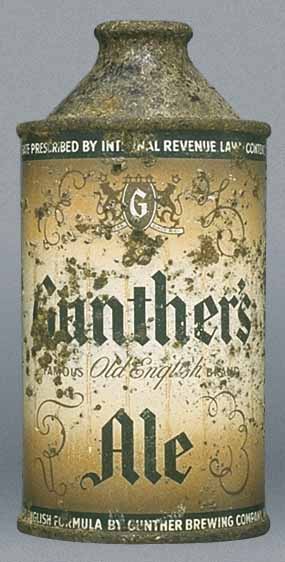 Gunther's Old English Ale Cone Top Can