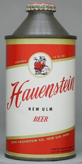 Hauenstein New Ulm Beer Cone Top Can