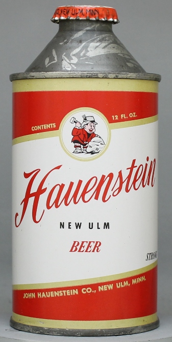 Hauenstein New Ulm Beer Cone Top Can