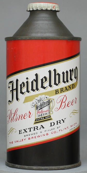 Heidelberg Brand Pilsener Beer Cone Top Can