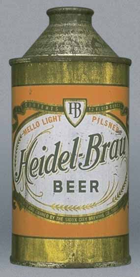 Heidel-brau Mellow Light Pilsener Beer Cone Top Can