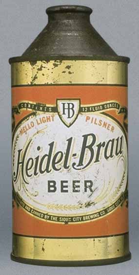 Heidel-brau Mellow Light Pilsener Beer Cone Top Can