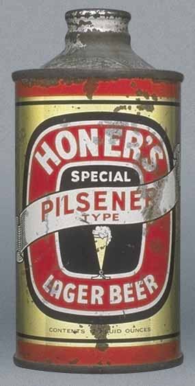 Honer's Special Pilsener Lager Beer Cone Top Can
