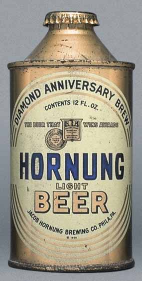 Hornung Light Beer Cone Top Can