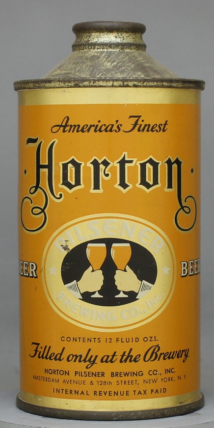 Horton Pilsener Beer Cone Top Can