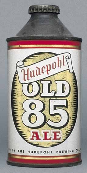 Hudepohl Old 85 Ale Cone Top Can
