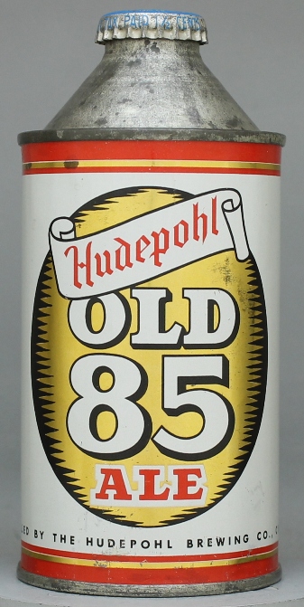 Hudepohl Old 85 Ale Cone Top Can
