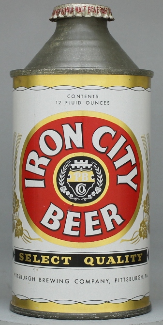 Iron City Beer Cone Top Can