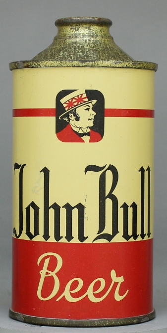 John Bull Beer Cone Top Can