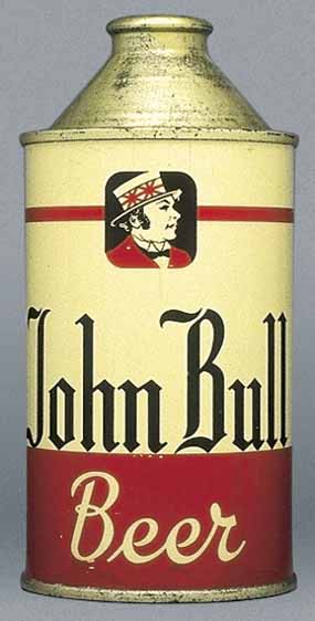 John Bull Beer Cone Top Can