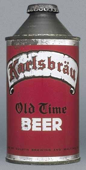 Karlsbrau Old Time Beer Cone Top Can