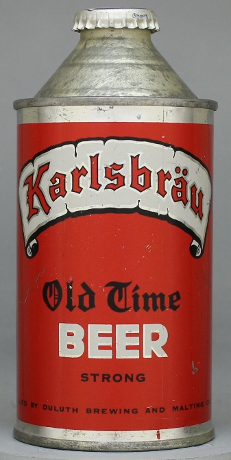Karlsbrau Old Time Beer Cone Top Can