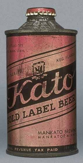 Kato Gold Label Beer Cone Top Can