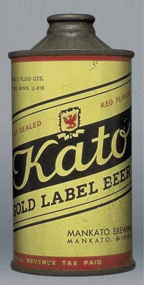 Kato Gold Label Beer Cone Top Can