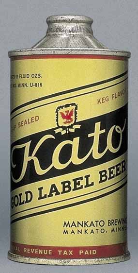 Kato Gold Label Beer Cone Top Can