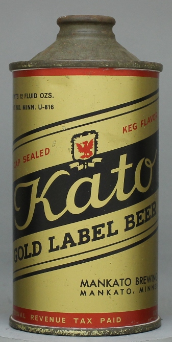 Kato Gold Label Beer Cone Top Can
