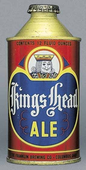 Kings Head Ale Cone Top Can