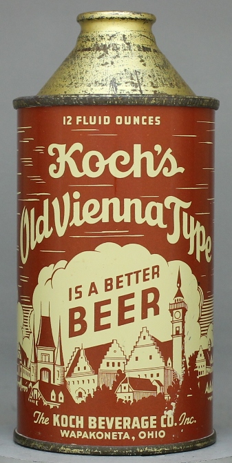Koch's Old Vienna Beer Cone Top Can