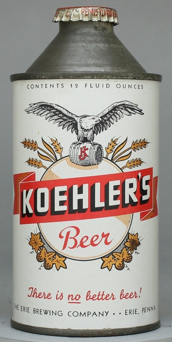 Koehler's Beer Cone Top Can