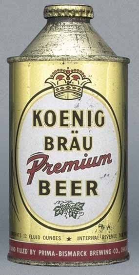 Koenig Brau Premium Beer Cone Top Can