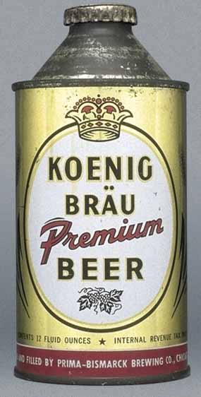 Koenig Brau Premium Beer Cone Top Can