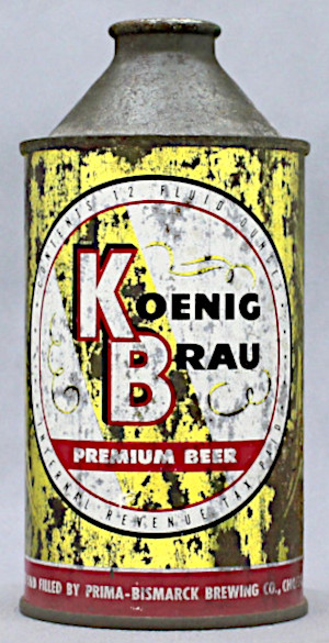 Koenig Brau Premium Beer Cone Top Can