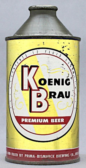 Koenig Brau Premium Beer Cone Top Can