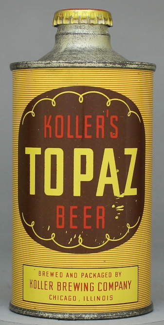Koller's Topaz Beer Cone Top Can