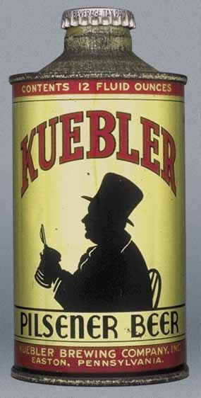 Kuebler Pilsener Beer Cone Top Can