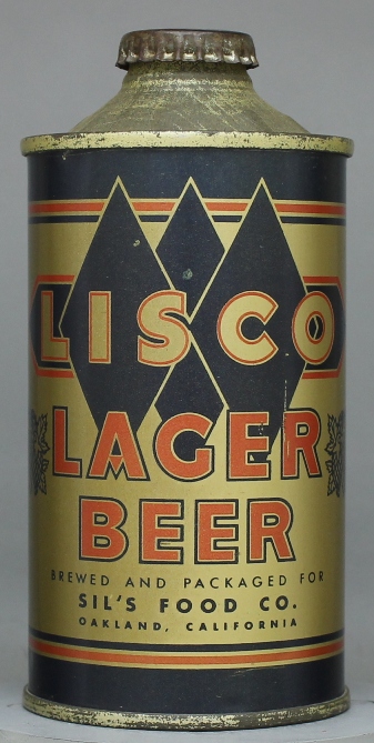 Lisco Lager Beer Cone Top Can