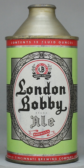 London Bobby Brand Ale Cone Top Can