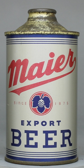 Maier Export Beer Cone Top Can