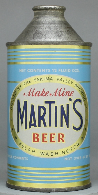 Martin's Beer Cone Top Can