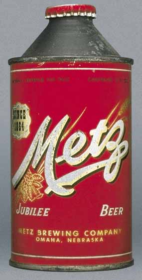 Metz Jubilee Beer Cone Top Can