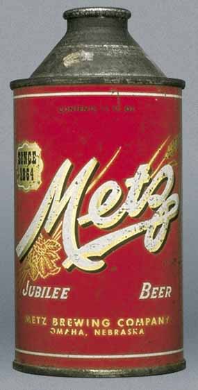 Metz Jubilee Beer Cone Top Can