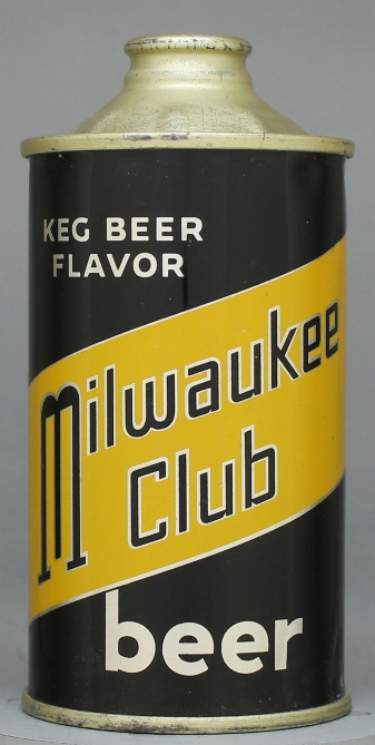 Milwaukee Club Beer Cone Top Can