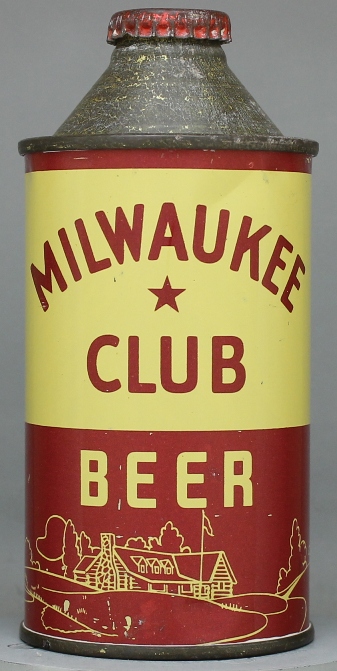 Milwaukee Club Beer Cone Top Can