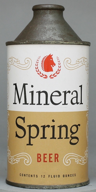 Mineral Spring Beer Cone Top Can