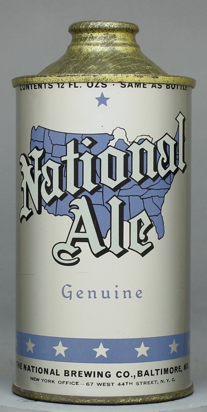 National Genuine Ale Cone Top Can