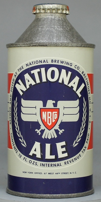 National Ale Cone Top Can