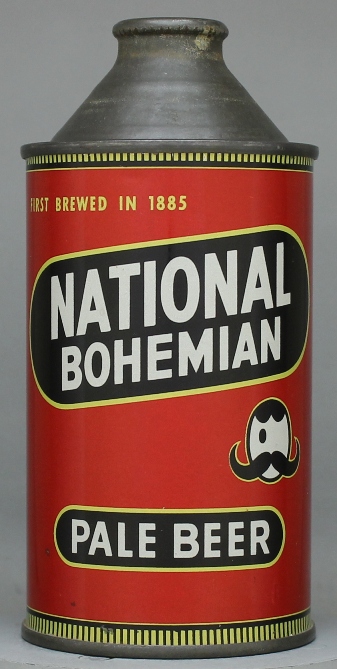 National Bohemian Pale Beer Cone Top Can