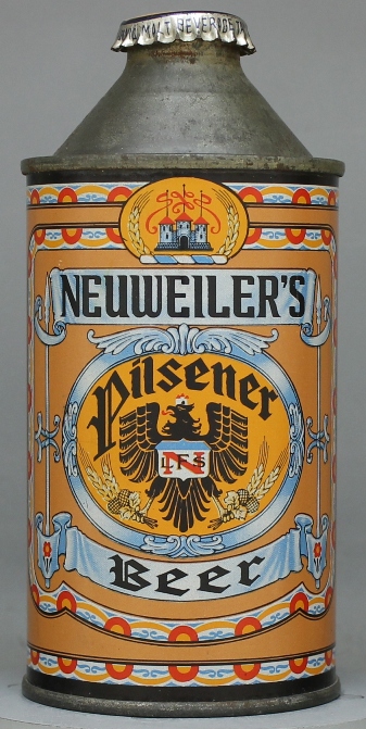 Neuweiler's Pilsener Beer Cone Top Can